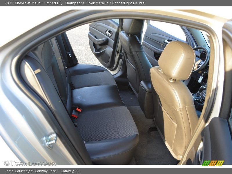 Champagne Silver Metallic / Cocoa/Light Neutral 2016 Chevrolet Malibu Limited LT
