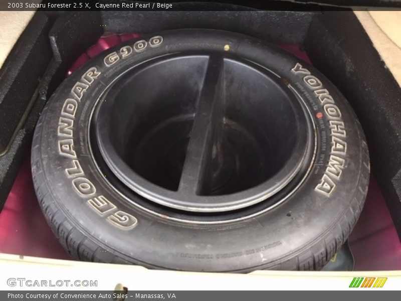 Cayenne Red Pearl / Beige 2003 Subaru Forester 2.5 X