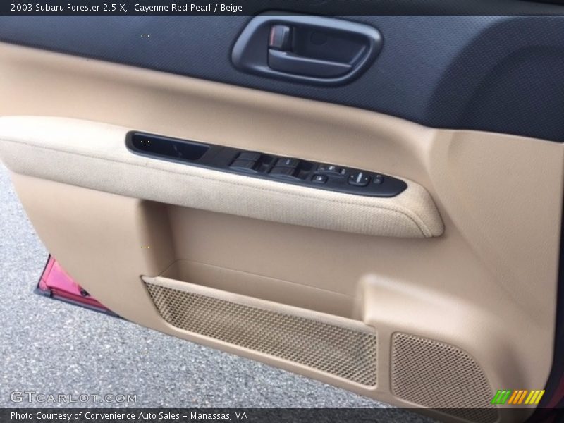 Cayenne Red Pearl / Beige 2003 Subaru Forester 2.5 X