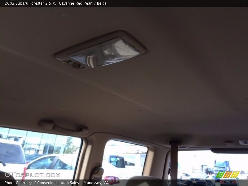 Cayenne Red Pearl / Beige 2003 Subaru Forester 2.5 X