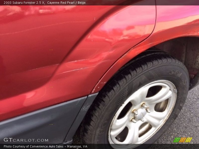 Cayenne Red Pearl / Beige 2003 Subaru Forester 2.5 X