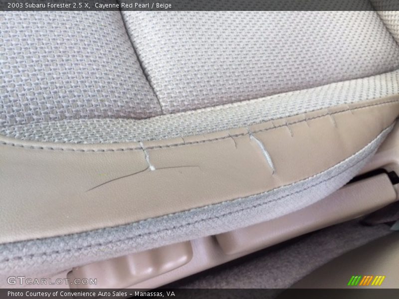 Cayenne Red Pearl / Beige 2003 Subaru Forester 2.5 X