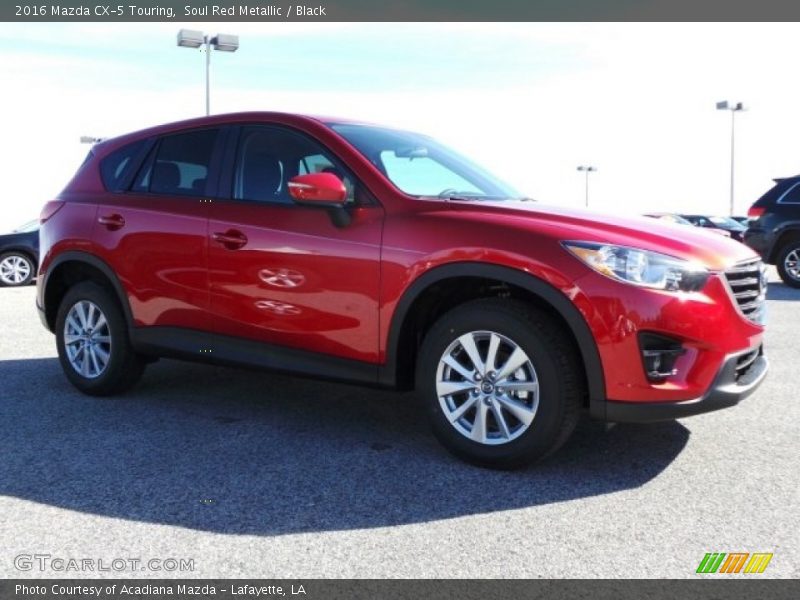 Soul Red Metallic / Black 2016 Mazda CX-5 Touring