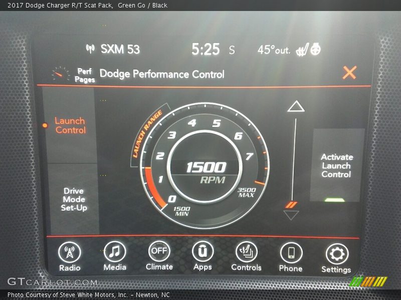 Controls of 2017 Charger R/T Scat Pack