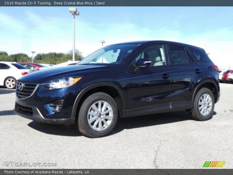 Deep Crystal Blue Mica / Sand 2016 Mazda CX-5 Touring