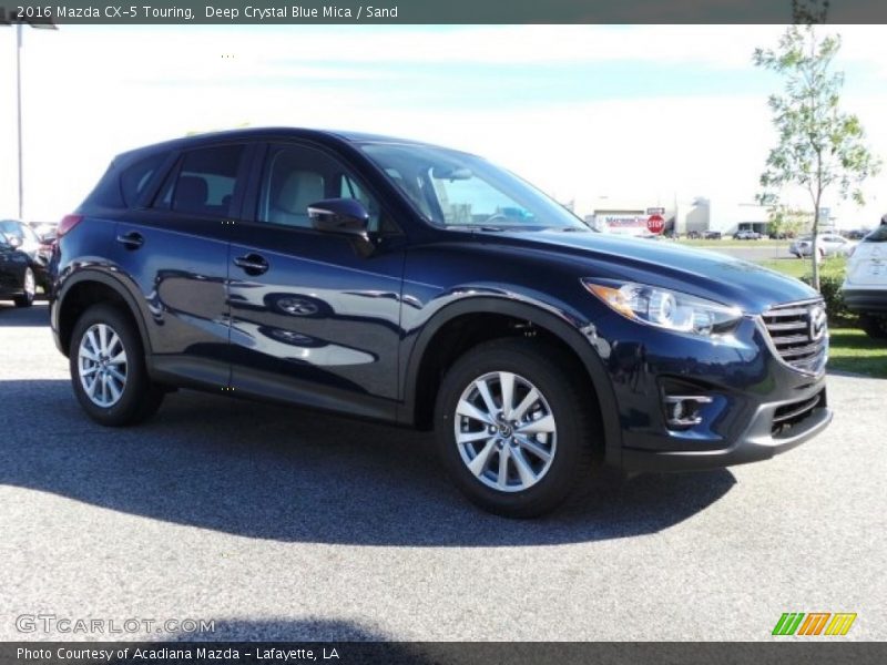 Deep Crystal Blue Mica / Sand 2016 Mazda CX-5 Touring