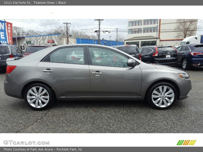 Titanium Silver / Black 2011 Kia Forte SX