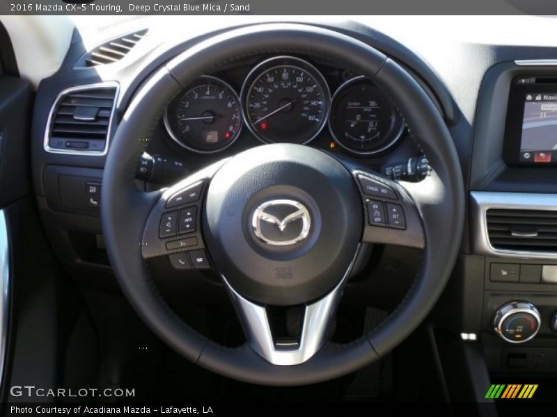 Deep Crystal Blue Mica / Sand 2016 Mazda CX-5 Touring