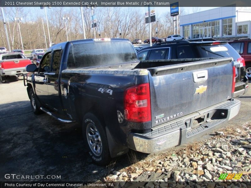 Imperial Blue Metallic / Dark Titanium 2011 Chevrolet Silverado 1500 Extended Cab 4x4