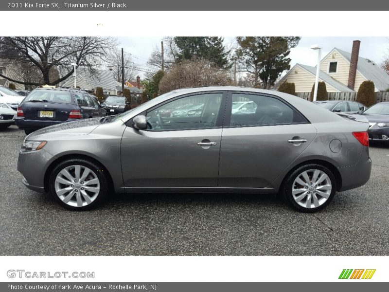 Titanium Silver / Black 2011 Kia Forte SX