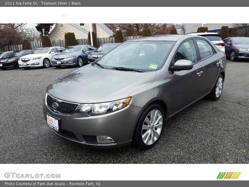 Titanium Silver / Black 2011 Kia Forte SX