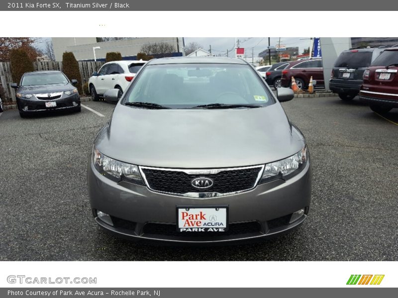 Titanium Silver / Black 2011 Kia Forte SX