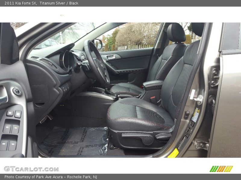 Titanium Silver / Black 2011 Kia Forte SX