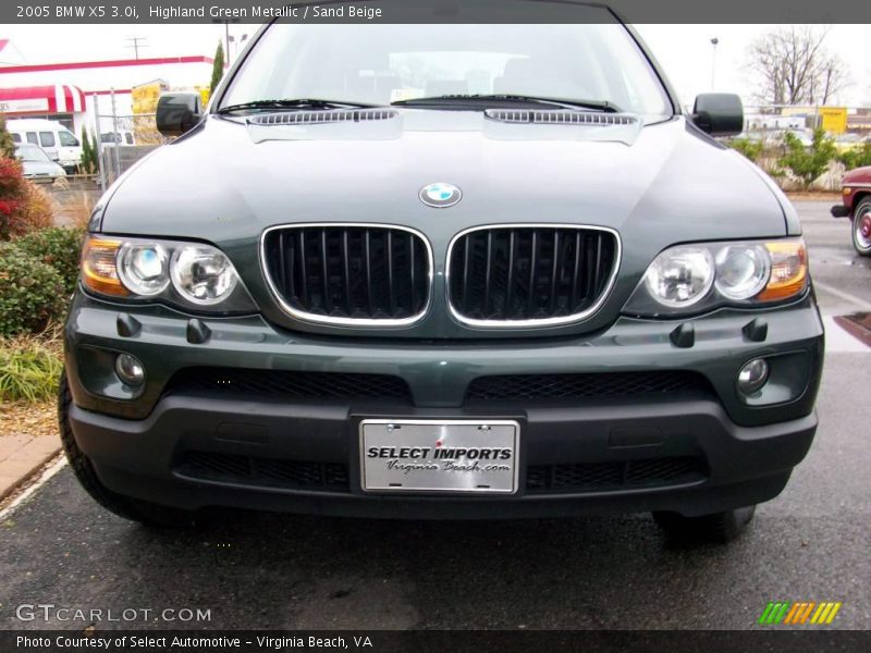 Highland Green Metallic / Sand Beige 2005 BMW X5 3.0i