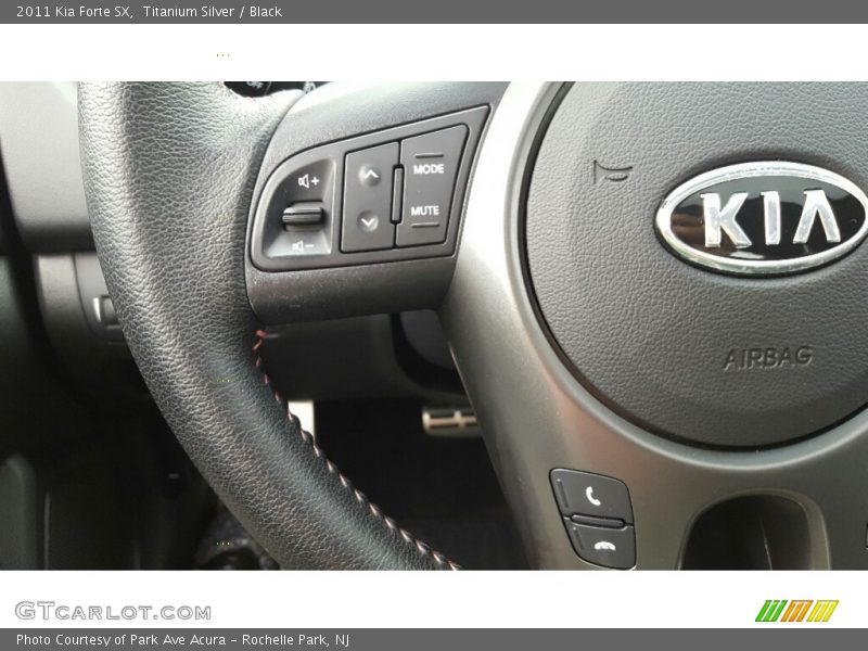 Titanium Silver / Black 2011 Kia Forte SX