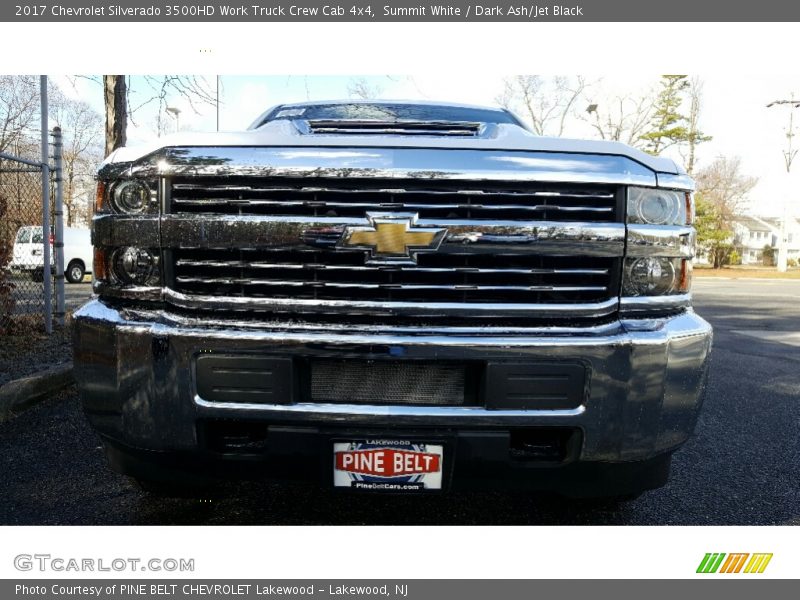 Summit White / Dark Ash/Jet Black 2017 Chevrolet Silverado 3500HD Work Truck Crew Cab 4x4