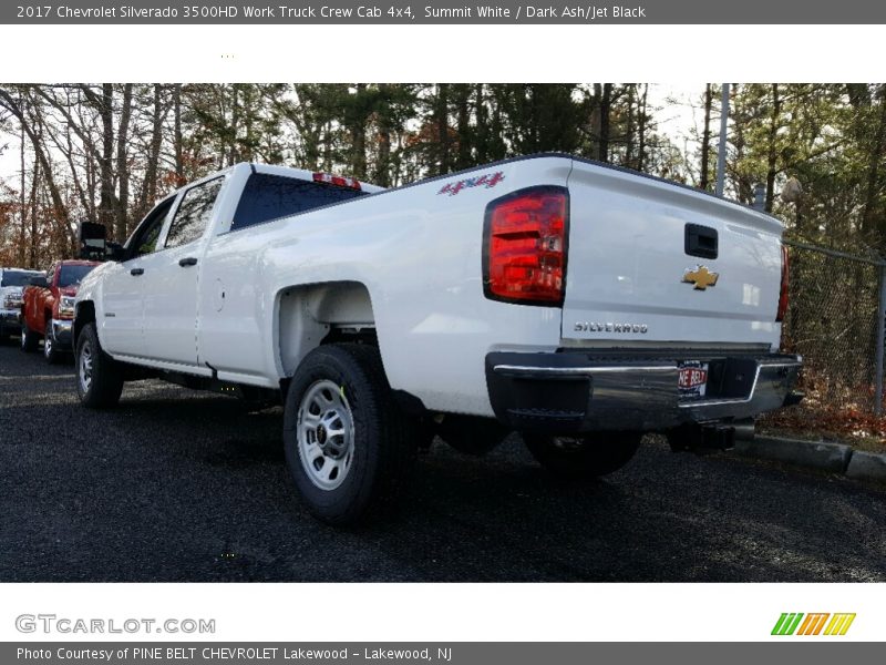 Summit White / Dark Ash/Jet Black 2017 Chevrolet Silverado 3500HD Work Truck Crew Cab 4x4