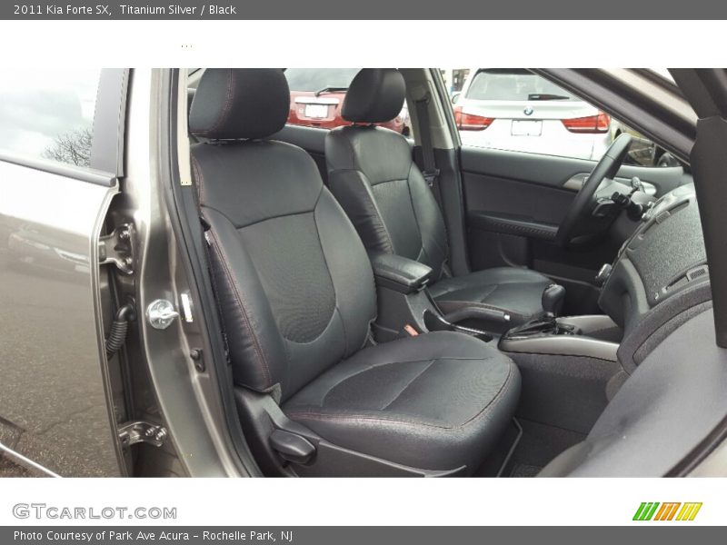 Titanium Silver / Black 2011 Kia Forte SX