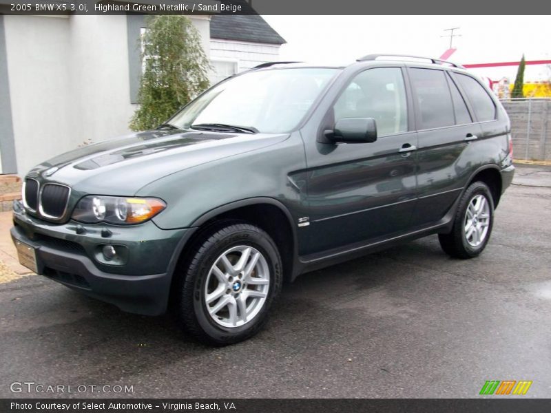 Highland Green Metallic / Sand Beige 2005 BMW X5 3.0i