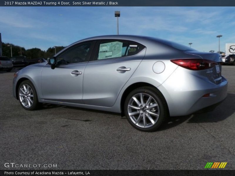 Sonic Silver Metallic / Black 2017 Mazda MAZDA3 Touring 4 Door