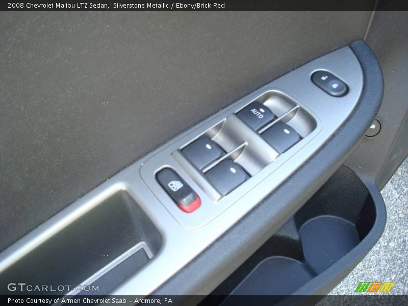 Silverstone Metallic / Ebony/Brick Red 2008 Chevrolet Malibu LTZ Sedan
