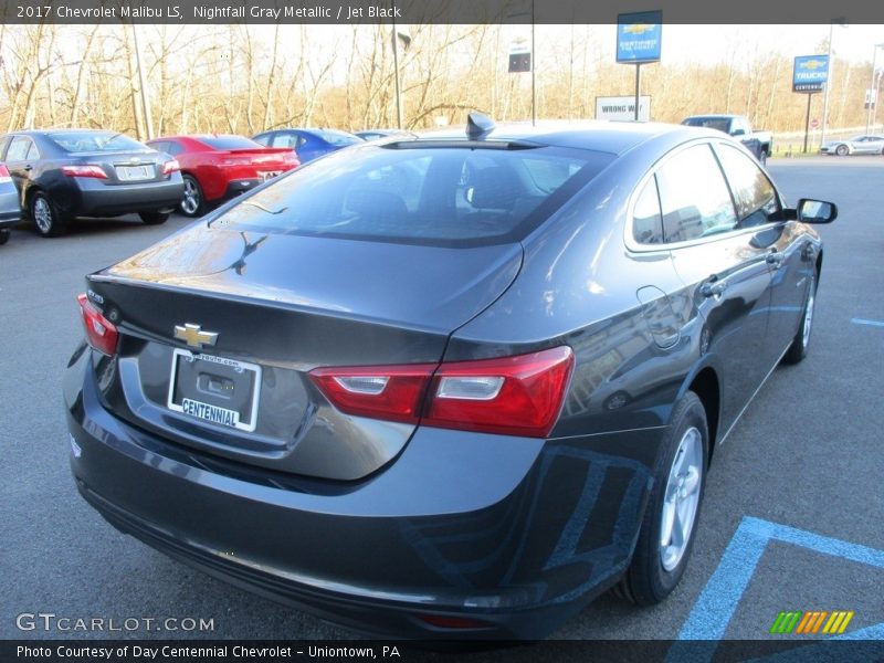 Nightfall Gray Metallic / Jet Black 2017 Chevrolet Malibu LS