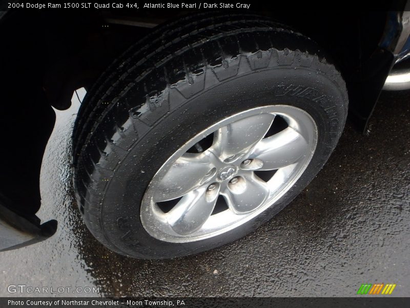 Atlantic Blue Pearl / Dark Slate Gray 2004 Dodge Ram 1500 SLT Quad Cab 4x4