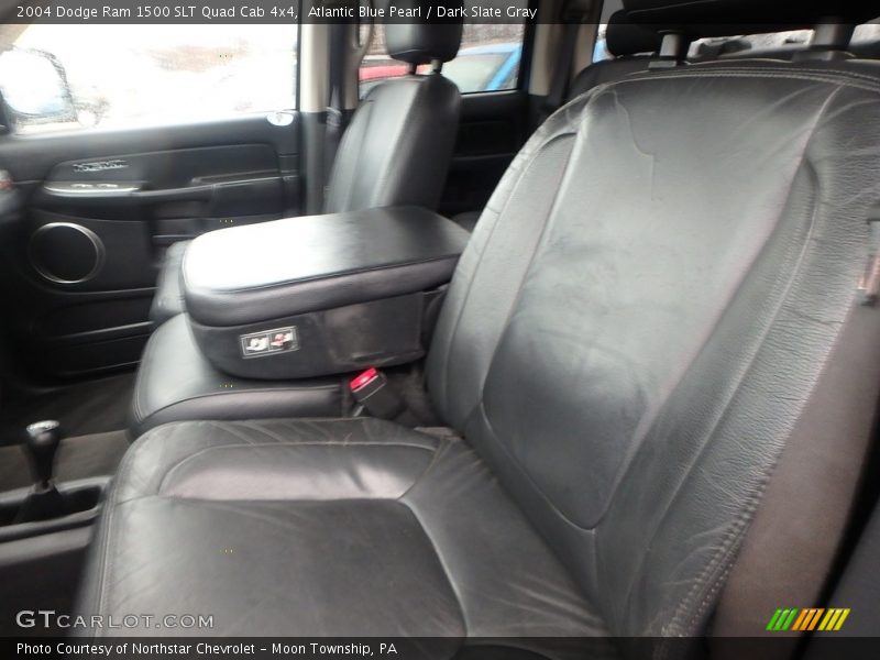 Atlantic Blue Pearl / Dark Slate Gray 2004 Dodge Ram 1500 SLT Quad Cab 4x4