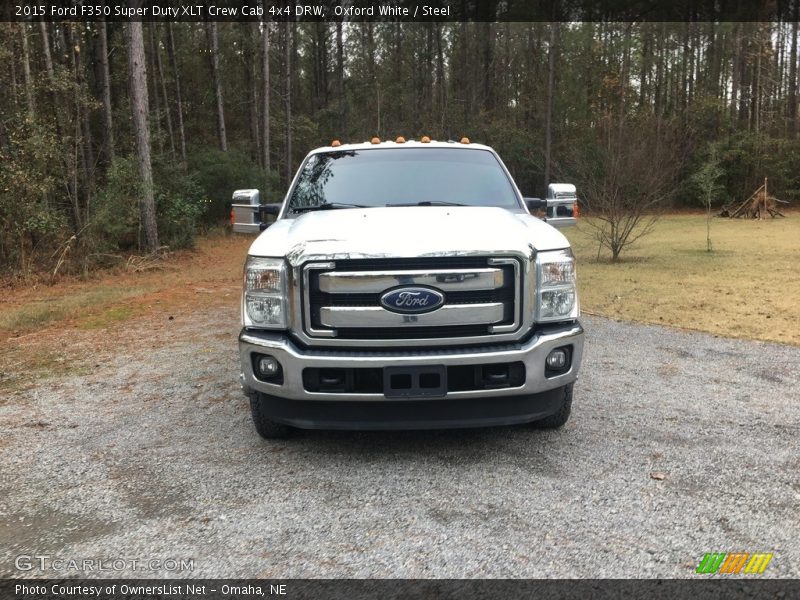 Oxford White / Steel 2015 Ford F350 Super Duty XLT Crew Cab 4x4 DRW