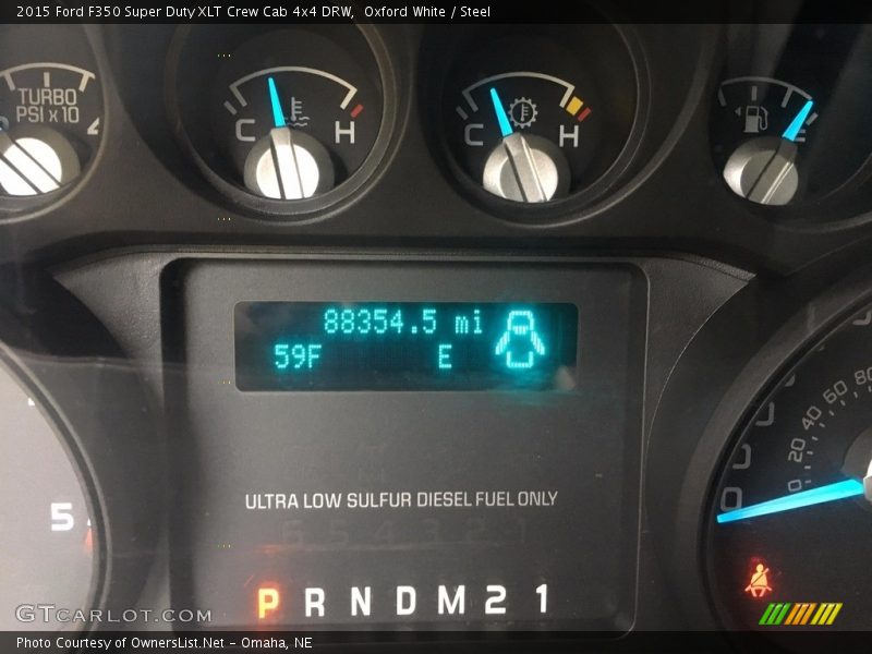 Oxford White / Steel 2015 Ford F350 Super Duty XLT Crew Cab 4x4 DRW