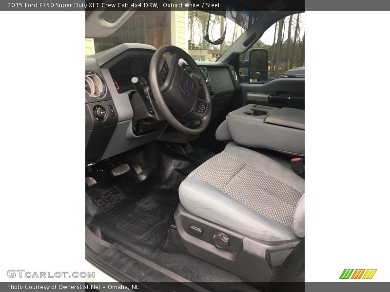 Oxford White / Steel 2015 Ford F350 Super Duty XLT Crew Cab 4x4 DRW