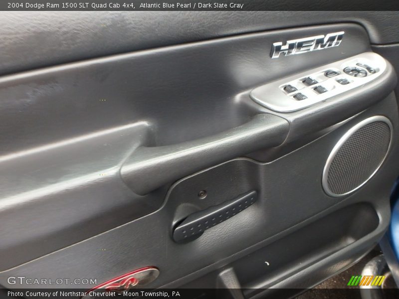 Atlantic Blue Pearl / Dark Slate Gray 2004 Dodge Ram 1500 SLT Quad Cab 4x4