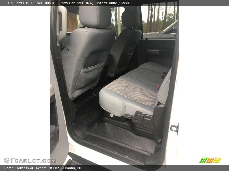 Oxford White / Steel 2015 Ford F350 Super Duty XLT Crew Cab 4x4 DRW