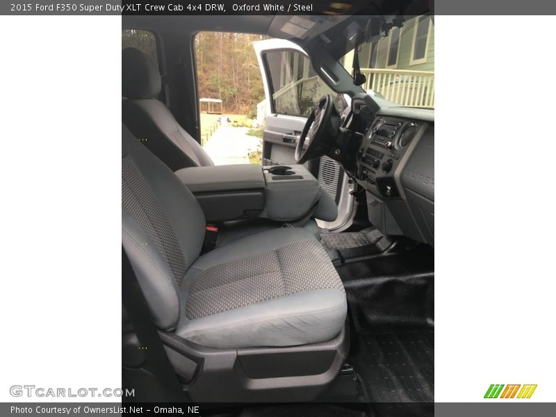 Oxford White / Steel 2015 Ford F350 Super Duty XLT Crew Cab 4x4 DRW