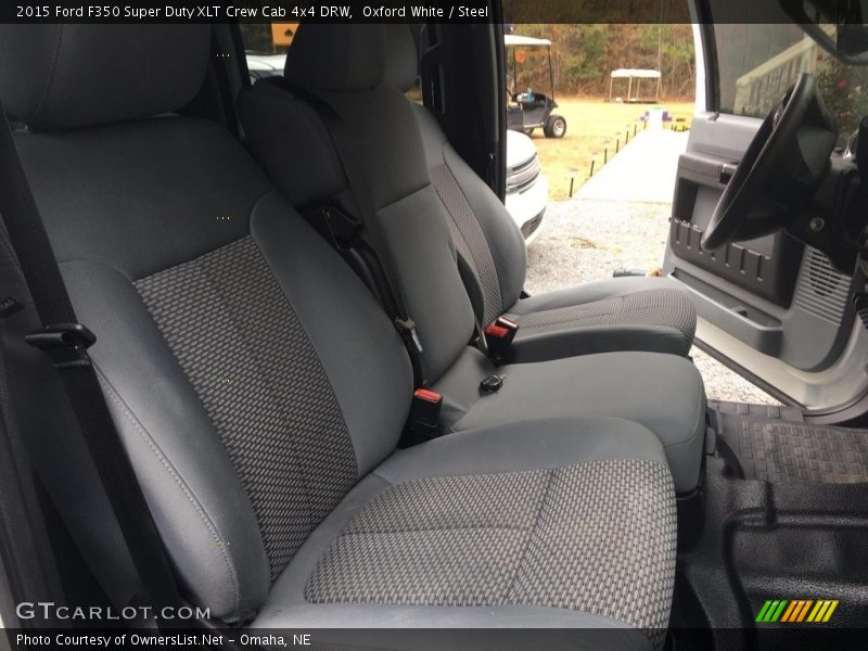 Oxford White / Steel 2015 Ford F350 Super Duty XLT Crew Cab 4x4 DRW