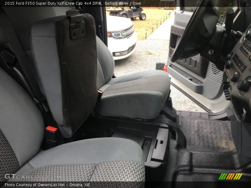 Oxford White / Steel 2015 Ford F350 Super Duty XLT Crew Cab 4x4 DRW