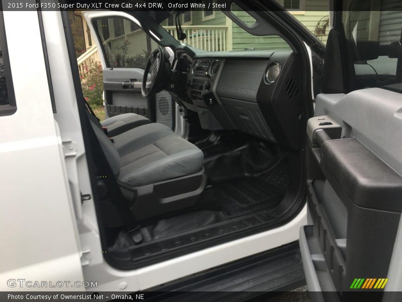 Oxford White / Steel 2015 Ford F350 Super Duty XLT Crew Cab 4x4 DRW