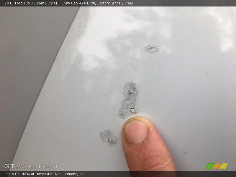 Oxford White / Steel 2015 Ford F350 Super Duty XLT Crew Cab 4x4 DRW
