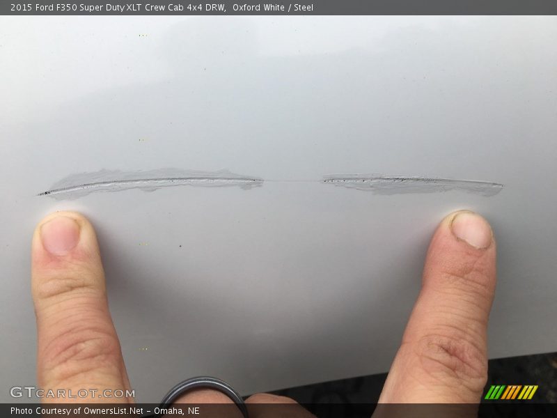 Oxford White / Steel 2015 Ford F350 Super Duty XLT Crew Cab 4x4 DRW