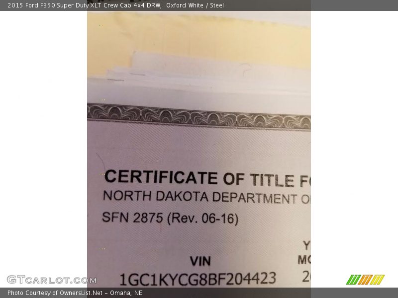 Oxford White / Steel 2015 Ford F350 Super Duty XLT Crew Cab 4x4 DRW