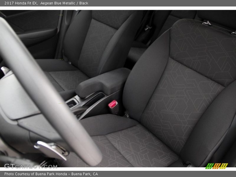 Aegean Blue Metallic / Black 2017 Honda Fit EX