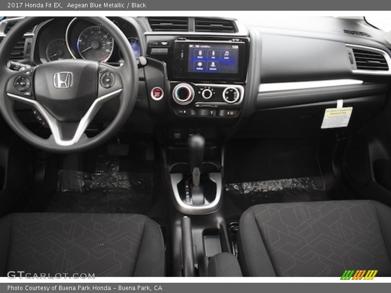 Aegean Blue Metallic / Black 2017 Honda Fit EX