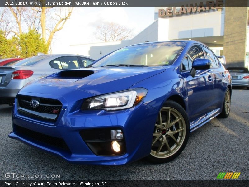 WR Blue Pearl / Carbon Black 2015 Subaru WRX STI Launch Edition