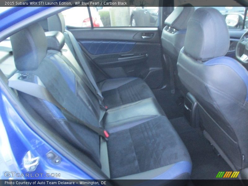 Rear Seat of 2015 WRX STI Launch Edition