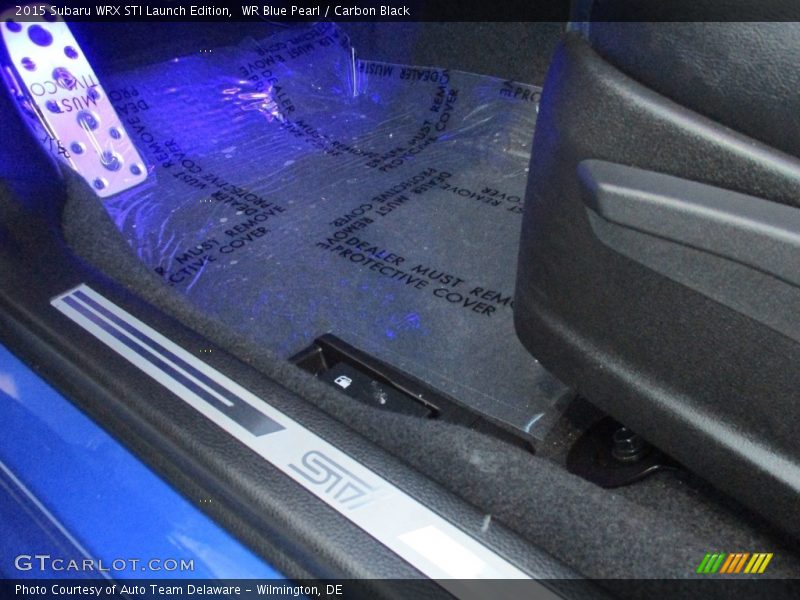 WR Blue Pearl / Carbon Black 2015 Subaru WRX STI Launch Edition