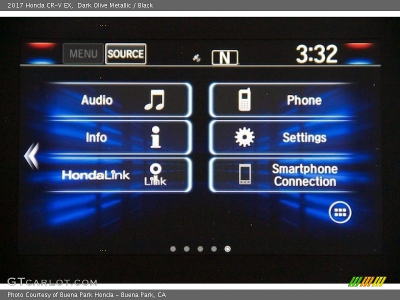 Dark Olive Metallic / Black 2017 Honda CR-V EX