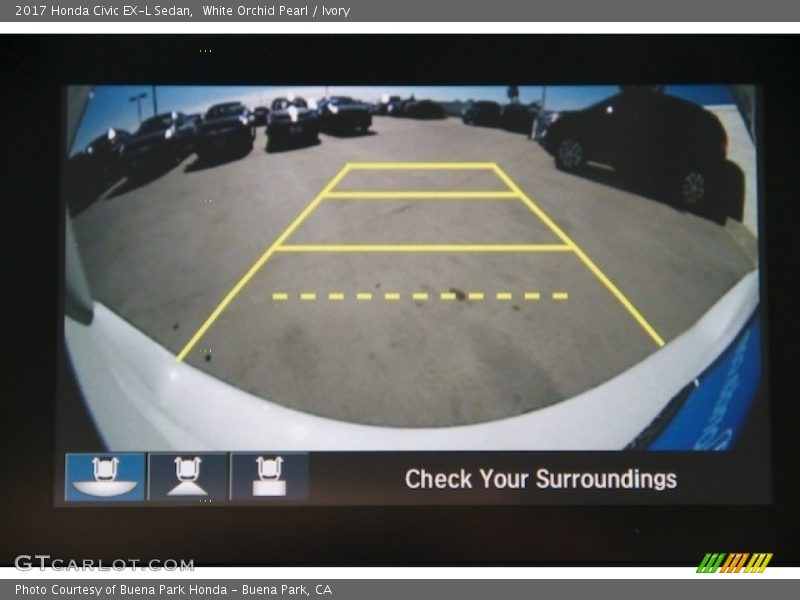 White Orchid Pearl / Ivory 2017 Honda Civic EX-L Sedan