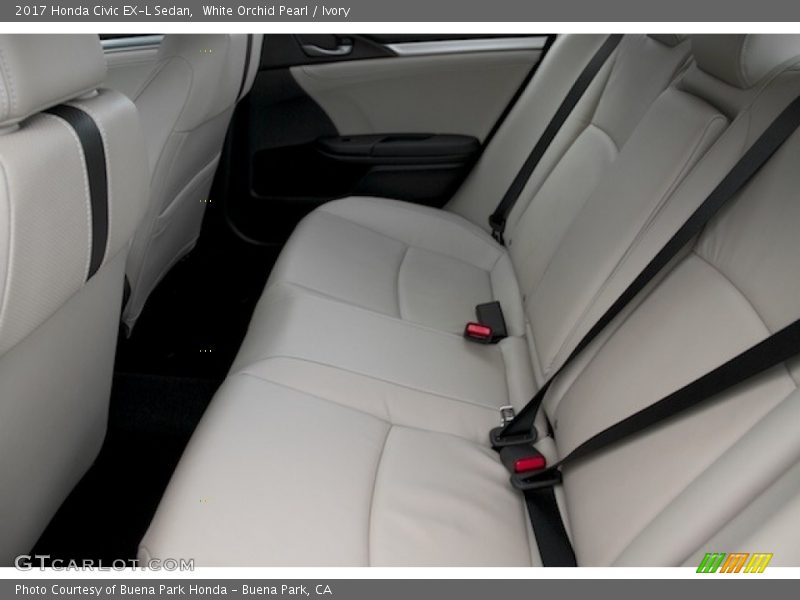 White Orchid Pearl / Ivory 2017 Honda Civic EX-L Sedan
