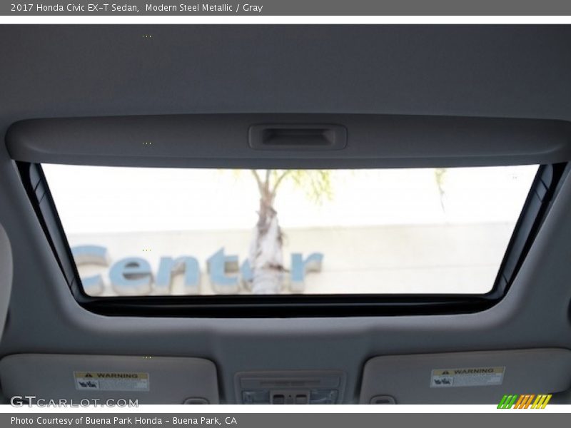 Modern Steel Metallic / Gray 2017 Honda Civic EX-T Sedan