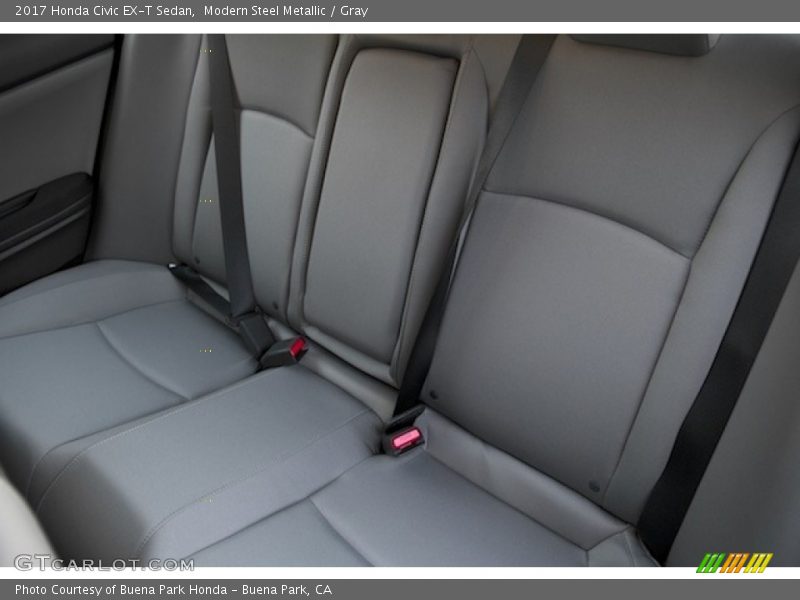 Modern Steel Metallic / Gray 2017 Honda Civic EX-T Sedan